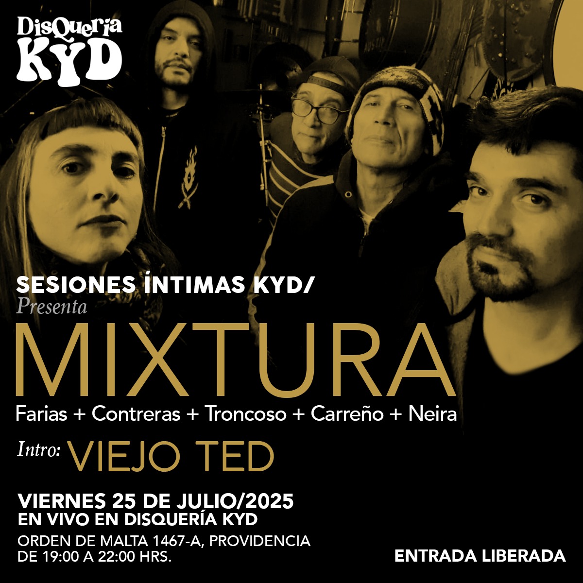 Juan Carlos Contreras de Agrupación Ciudadanos remata su residencia en disquería KYD